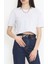 Iki Iplik Crop T-Shirt Gri - 15151.751. 1