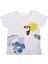 Papağan Kuş Baskılı Pamuklu T-Shirt 4