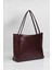 Kadın Bordo Fermuarlı Shopper Çanta 1