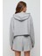 Yumuşak Dokulu Soft Touch Kapüşonlu Crop Sweatshirt 4