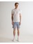 Erkek Beyaz Slim Fit Bisiklet Yaka T-Shirt 2013035.110 3