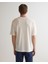 Erkek Krem Regular Fit Bisiklet Yaka Logolu T-Shirt 2324137T.113 2