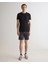 Erkek Siyah Slim Fit Bisiklet Yaka T-Shirt 2013035.5 3