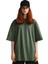 Kadın Plain Oversize Yeşil T-Shirt 1
