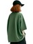 Kadın Plain Oversize Yeşil T-Shirt 3