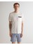 Erkek Krem Regular Fit Bisiklet Yaka Desenli T-Shirt 2324140T.113 1