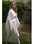 Fransız Dantelli Beyaz Saten Kimono 2