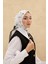 Olinda Eşarp - Beyaz Siyah 3