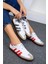 Kadın Siyah / Beyaz Spor Sneaker Bağcıklı Günlük Rahat Taban Ayakkabı 1
