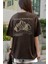 Teenage Millionaire Kadın Arid Mountain Oversize Kahverengi Salas T-Shirt 1