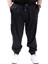 Keten Jogger Pantolon Erkekler İçin Büyük Beden Esnek ve Rahat 23912 Siyah 1