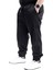 Keten Jogger Pantolon Erkekler İçin Büyük Beden Esnek ve Rahat 23912 Siyah 2