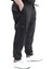 Keten Jogger Pantolon Erkekler İçin Büyük Beden Esnek ve Rahat 23912 Siyah 3