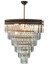 Kristal Taş Avizade 50 Lilik Şeritli Kristal Taşlı Siyah E27 4 20 x 65 Taşlı 3