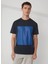 Bisiklet Yaka Baskılı Erkek T-shirt 1