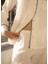 %100 Viskon Pijama Takımı Ekru L - Cool White Serisi 5