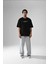 Unisex Oversize One Piece T-Shirt Siyah 4
