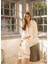 %100 Viskon Pijama Takımı Ekru S - Cool White Serisi 2