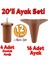 20'li Set Aspen Lüks Mobilya Kanepe Koltuk Tv Ünitesi Yükseltici Destek Ayağı Ayakları 12 cm Kahve 1