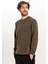 Erkek Bisiklet Yaka Fermuar Detaylı Sweatshirt 1