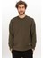 Erkek Bisiklet Yaka Fermuar Detaylı Sweatshirt 3