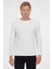 Kendinden Desenli Rahat Kalıp Sweatshirt 1