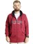 Büyük Beden Erkek Kapüşonlu Sweatshirt New Port 23546 Bordo 1