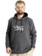 Büyük Beden Erkek Sweatshirt Kapüşonlu 23540 Antramelanj 1