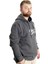 Büyük Beden Erkek Sweatshirt Kapüşonlu 23540 Antramelanj 3