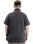 Mode Xl Battal Beden Erkek Tshirt Polo Yaka Nakışlı Klasik Pike 20553 Antrasit 4