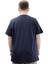 Büyük Beden Baskılı Erkek T-Shirt Bisiklet Yaka Sımplıcıty U24046 Lacivert 3