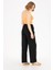 Kadın Siyah Pantolon (Kanvas-Chino) 50263197-VR046 4