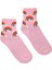 Unisex Pink Over It Kolej Çorap 4
