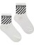 Unisex Off White Renkli Kolej Çorap 3