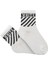 Unisex Off White Renkli Kolej Çorap 5