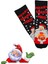 Özel Koleksiyon Unisex Yılbaşı Noel Merry Christmas Happy Smack Mas Soket Çorap 1