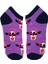 Unisex Purple Cow Renkli Patik Çorap 1