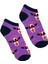 Unisex Purple Cow Renkli Patik Çorap 4
