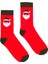 Özel Koleksiyon Unisex Yılbaşı Noel Merry Christmas Happy Red Classic Soket Çorap 3