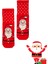 Özel Koleksiyon Unisex Yılbaşı Noel Merry Christmas Happy Red Noel Kolej Çorap 3