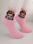 Unisex Pink Icon Kolej Çorap 1