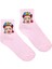 Unisex Pink Icon Kolej Çorap 5