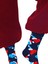 Happy Socks Ithal Özel Seri Unisex Santa Love Smiling Sock Happy Socks Renkli Soket Çorap Dikişsiz 3