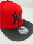 Kırmızı Siyah Şapka Hip Hop Hat Snapback New York Yankees Sport Cap Şapka 5