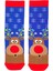 Özel Koleksiyon Unisex Yılbaşı Noel Merry Christmas Happy Blue Deer Soket Çorap 4