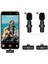 Iphone Uyumlu Ikili Kablosuz Yaka Mikrofonu Youtube Facebook Tiktok Vlog iphone Io 1