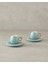 Polka New Bone China 4 Parça 2 Kişilik Kahve Fincan Takımı Mint 1