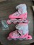 Tek Sıra Pasifik Toys Pembe Işıklı Ayarlanabilir 4 Tekerli Alıştırma Çocuk Pateni 34-37 4 7+ Yaş Pe 2
