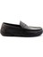 Siyah Floter Hakiki Deri Erkek Loafer Ayakkabı E01395223540 2