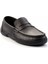 Siyah Floter Hakiki Deri Erkek Loafer Ayakkabı E01395223540 3